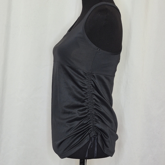 New Balance Women's Ruched Sides Keyhole Back Shelf Bra Athletic Tank Top - Sz M - Picture 2 of 10